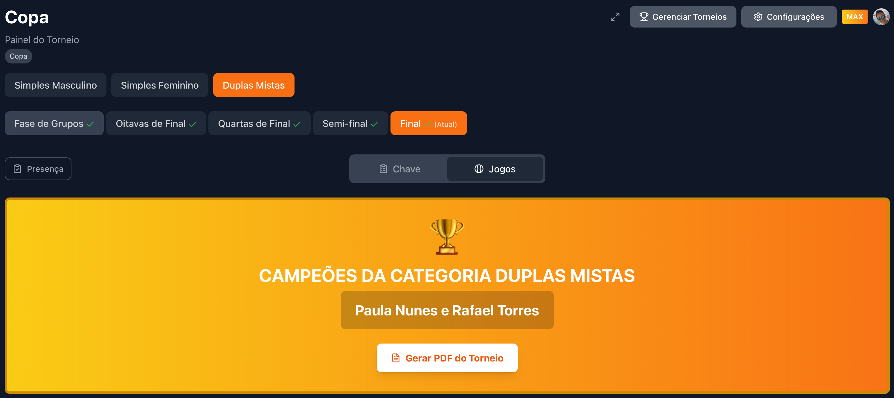 Passo 10: Banner do campeão