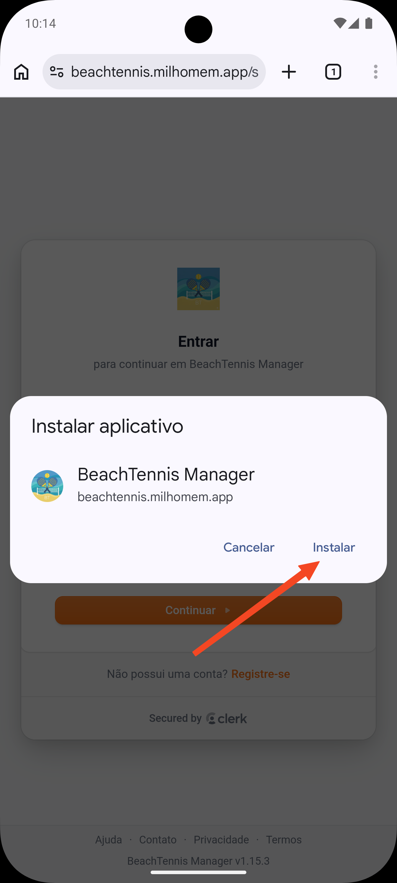 Passo 4: Confirmar instalação