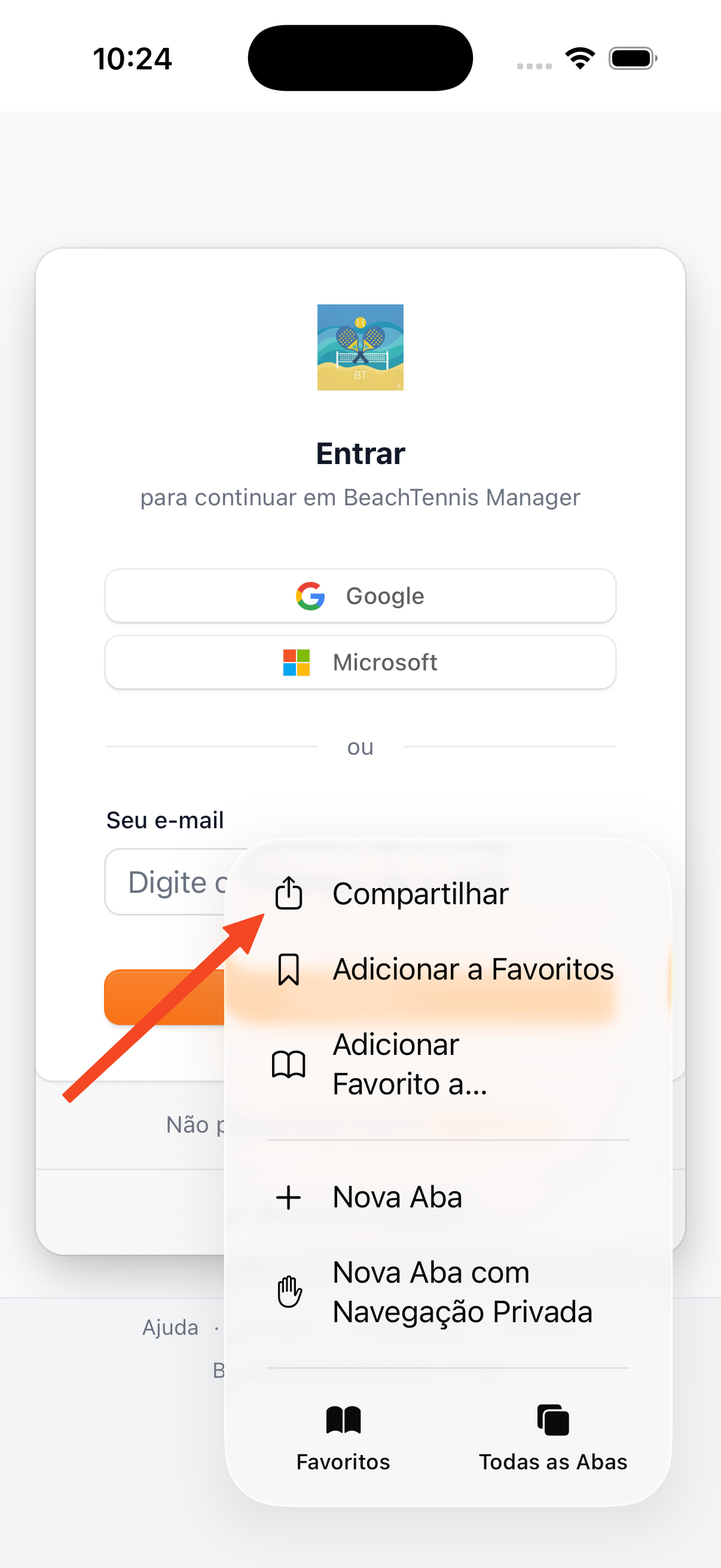 Passo 2: Compartilhar